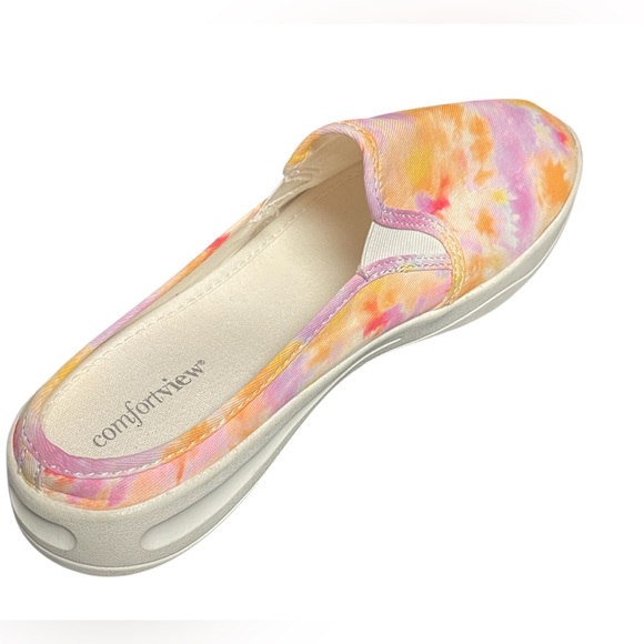 COMFORTVIEW CAMELIA MULE SNEAKERS SLIP-ON WOMEN COLORFUL TIE-DYE SIZE 12M NO BOX - Picture 5 of 7